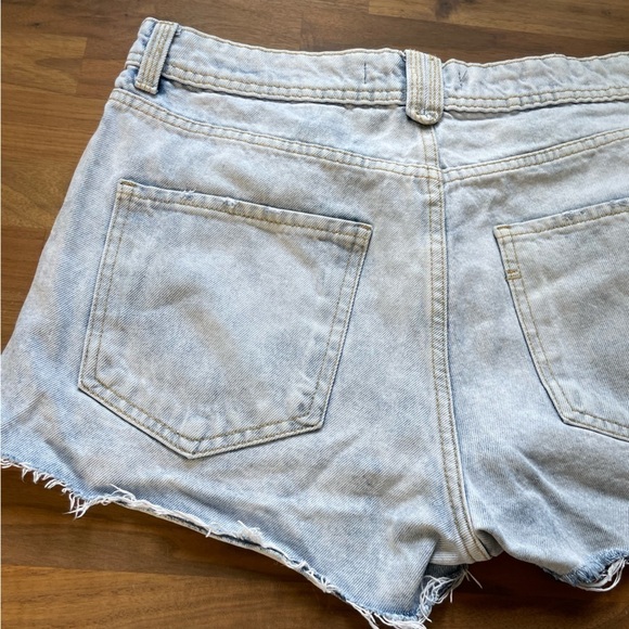 HAND painted crafts distressed artsy jeans shorts - Picture 8 of 10